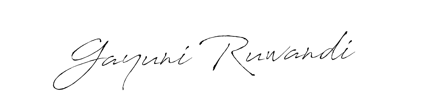 Similarly Antro_Vectra is the best handwritten signature design. Signature creator online .You can use it as an online autograph creator for name Gayuni Ruwandi. Gayuni Ruwandi signature style 6 images and pictures png