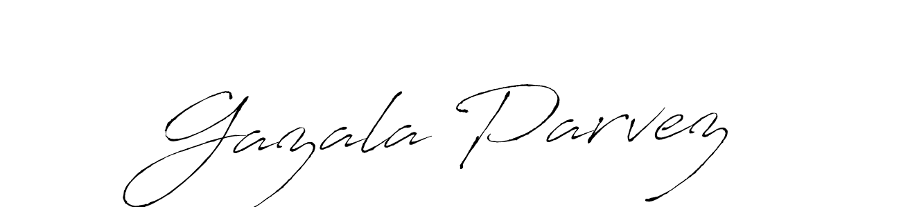 Gazala Parvez stylish signature style. Best Handwritten Sign (Antro_Vectra) for my name. Handwritten Signature Collection Ideas for my name Gazala Parvez. Gazala Parvez signature style 6 images and pictures png