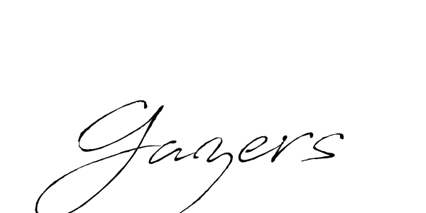 You should practise on your own different ways (Antro_Vectra) to write your name (Gazers) in signature. don't let someone else do it for you. Gazers signature style 6 images and pictures png