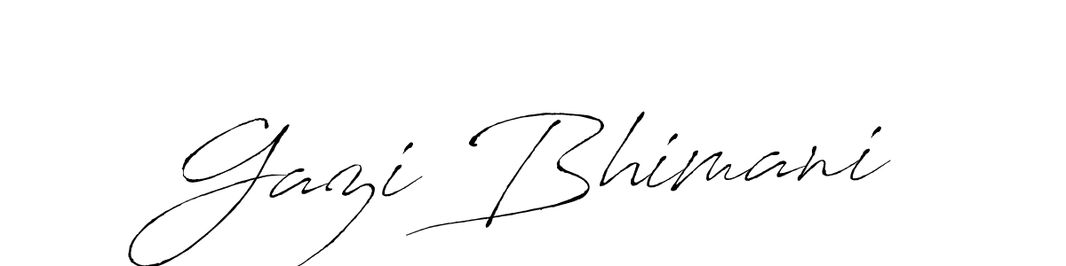Use a signature maker to create a handwritten signature online. With this signature software, you can design (Antro_Vectra) your own signature for name Gazi Bhimani. Gazi Bhimani signature style 6 images and pictures png