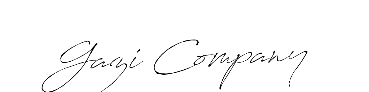 Make a beautiful signature design for name Gazi Company. With this signature (Antro_Vectra) style, you can create a handwritten signature for free. Gazi Company signature style 6 images and pictures png
