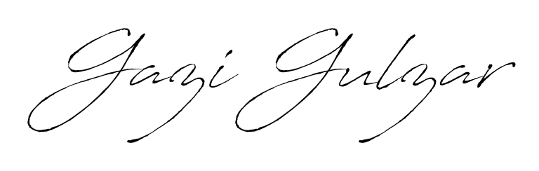 Gazi Gulzar stylish signature style. Best Handwritten Sign (Antro_Vectra) for my name. Handwritten Signature Collection Ideas for my name Gazi Gulzar. Gazi Gulzar signature style 6 images and pictures png