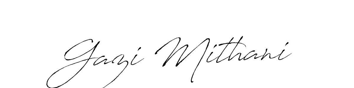 You can use this online signature creator to create a handwritten signature for the name Gazi Mithani. This is the best online autograph maker. Gazi Mithani signature style 6 images and pictures png