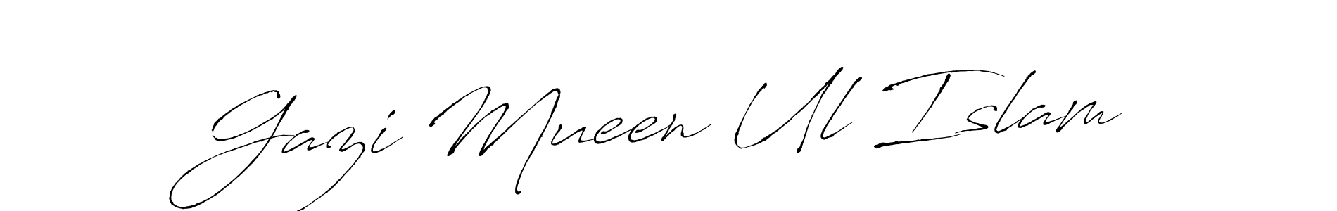 This is the best signature style for the Gazi Mueen Ul Islam name. Also you like these signature font (Antro_Vectra). Mix name signature. Gazi Mueen Ul Islam signature style 6 images and pictures png