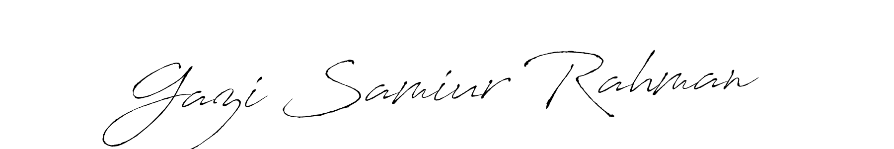 Gazi Samiur Rahman stylish signature style. Best Handwritten Sign (Antro_Vectra) for my name. Handwritten Signature Collection Ideas for my name Gazi Samiur Rahman. Gazi Samiur Rahman signature style 6 images and pictures png