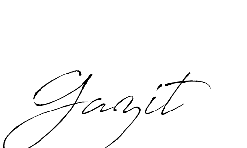 Antro_Vectra is a professional signature style that is perfect for those who want to add a touch of class to their signature. It is also a great choice for those who want to make their signature more unique. Get Gazit name to fancy signature for free. Gazit signature style 6 images and pictures png