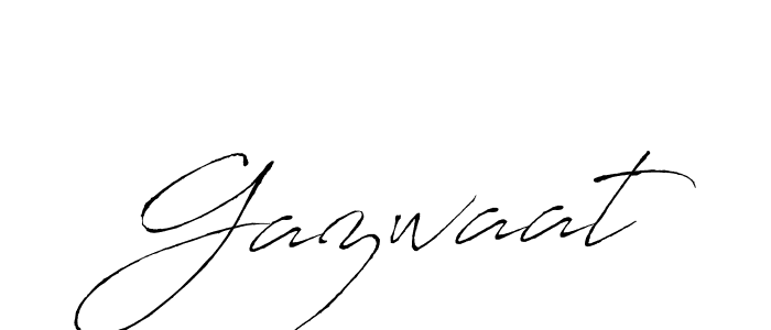 Create a beautiful signature design for name Gazwaat. With this signature (Antro_Vectra) fonts, you can make a handwritten signature for free. Gazwaat signature style 6 images and pictures png