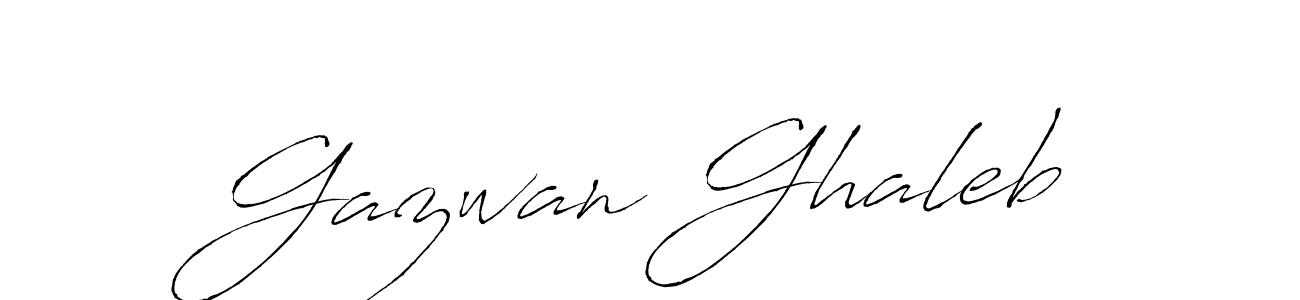 Gazwan Ghaleb stylish signature style. Best Handwritten Sign (Antro_Vectra) for my name. Handwritten Signature Collection Ideas for my name Gazwan Ghaleb. Gazwan Ghaleb signature style 6 images and pictures png