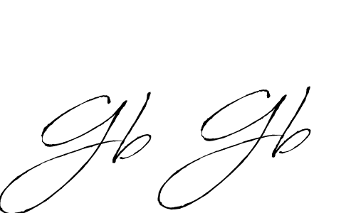 Gb Gb stylish signature style. Best Handwritten Sign (Antro_Vectra) for my name. Handwritten Signature Collection Ideas for my name Gb Gb. Gb Gb signature style 6 images and pictures png