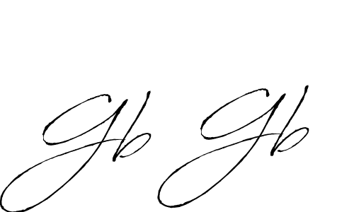 Gb Gb stylish signature style. Best Handwritten Sign (Antro_Vectra) for my name. Handwritten Signature Collection Ideas for my name Gb Gb. Gb Gb signature style 6 images and pictures png