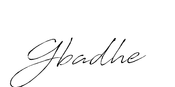 if you are searching for the best signature style for your name Gbadhe. so please give up your signature search. here we have designed multiple signature styles  using Antro_Vectra. Gbadhe signature style 6 images and pictures png