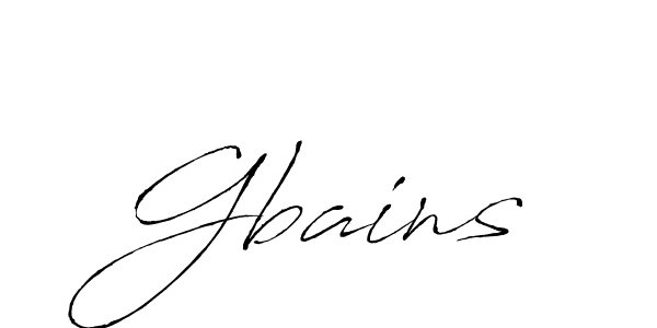Make a beautiful signature design for name Gbains. With this signature (Antro_Vectra) style, you can create a handwritten signature for free. Gbains signature style 6 images and pictures png