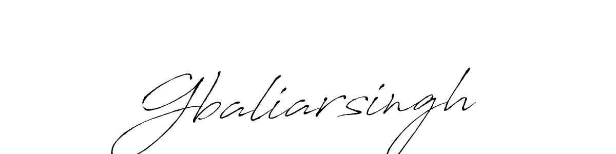 Design your own signature with our free online signature maker. With this signature software, you can create a handwritten (Antro_Vectra) signature for name Gbaliarsingh. Gbaliarsingh signature style 6 images and pictures png