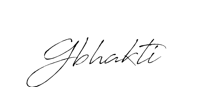 Design your own signature with our free online signature maker. With this signature software, you can create a handwritten (Antro_Vectra) signature for name Gbhakti. Gbhakti signature style 6 images and pictures png