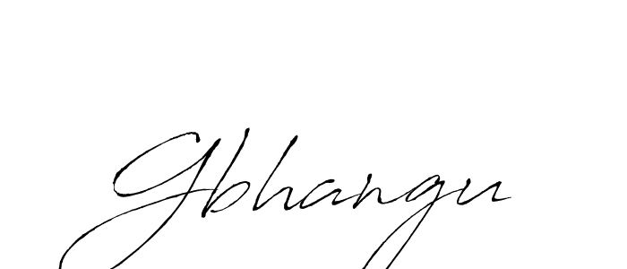 How to make Gbhangu signature? Antro_Vectra is a professional autograph style. Create handwritten signature for Gbhangu name. Gbhangu signature style 6 images and pictures png