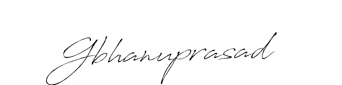 Design your own signature with our free online signature maker. With this signature software, you can create a handwritten (Antro_Vectra) signature for name Gbhanuprasad. Gbhanuprasad signature style 6 images and pictures png