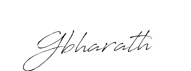 Use a signature maker to create a handwritten signature online. With this signature software, you can design (Antro_Vectra) your own signature for name Gbharath. Gbharath signature style 6 images and pictures png