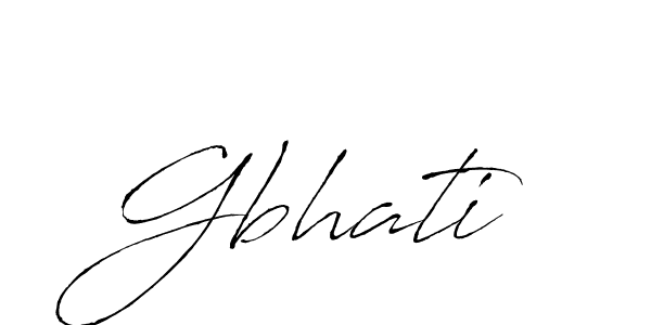 Use a signature maker to create a handwritten signature online. With this signature software, you can design (Antro_Vectra) your own signature for name Gbhati. Gbhati signature style 6 images and pictures png