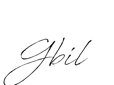 Gbil stylish signature style. Best Handwritten Sign (Antro_Vectra) for my name. Handwritten Signature Collection Ideas for my name Gbil. Gbil signature style 6 images and pictures png