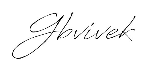 Discover the perfect balance of readability and style for Gbvivek with Antro_Vectra font. Create your dream signature today. Gbvivek signature style 6 images and pictures png