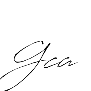 Gca stylish signature style. Best Handwritten Sign (Antro_Vectra) for my name. Handwritten Signature Collection Ideas for my name Gca. Gca signature style 6 images and pictures png