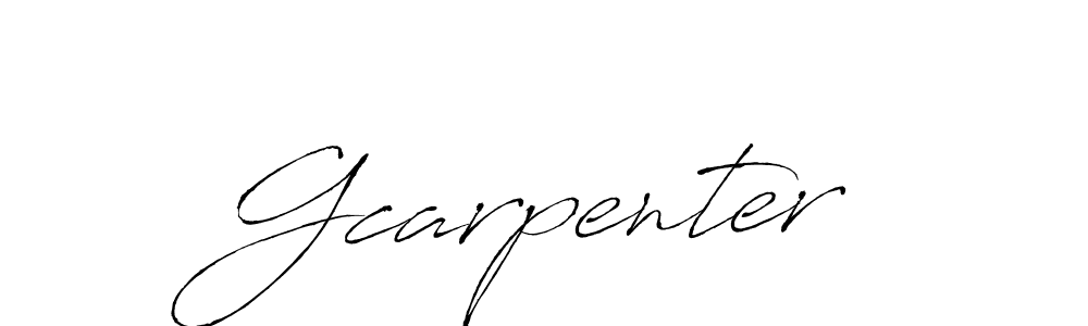 Use a signature maker to create a handwritten signature online. With this signature software, you can design (Antro_Vectra) your own signature for name Gcarpenter. Gcarpenter signature style 6 images and pictures png