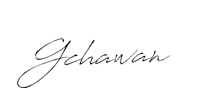 Gchawan stylish signature style. Best Handwritten Sign (Antro_Vectra) for my name. Handwritten Signature Collection Ideas for my name Gchawan. Gchawan signature style 6 images and pictures png