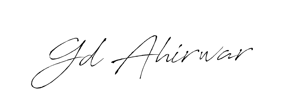 Here are the top 10 professional signature styles for the name Gd Ahirwar. These are the best autograph styles you can use for your name. Gd Ahirwar signature style 6 images and pictures png