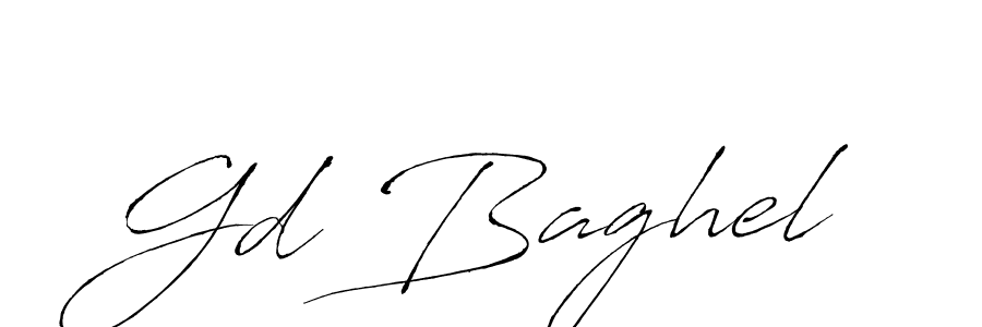 Create a beautiful signature design for name Gd Baghel. With this signature (Antro_Vectra) fonts, you can make a handwritten signature for free. Gd Baghel signature style 6 images and pictures png