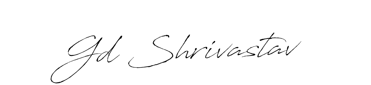 How to make Gd Shrivastav signature? Antro_Vectra is a professional autograph style. Create handwritten signature for Gd Shrivastav name. Gd Shrivastav signature style 6 images and pictures png