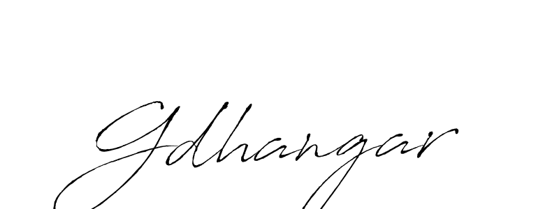 Make a beautiful signature design for name Gdhangar. With this signature (Antro_Vectra) style, you can create a handwritten signature for free. Gdhangar signature style 6 images and pictures png