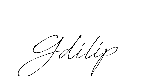 Design your own signature with our free online signature maker. With this signature software, you can create a handwritten (Antro_Vectra) signature for name Gdilip. Gdilip signature style 6 images and pictures png