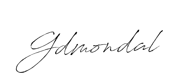 Design your own signature with our free online signature maker. With this signature software, you can create a handwritten (Antro_Vectra) signature for name Gdmondal. Gdmondal signature style 6 images and pictures png