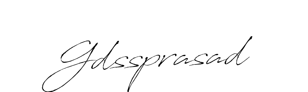 You should practise on your own different ways (Antro_Vectra) to write your name (Gdssprasad) in signature. don't let someone else do it for you. Gdssprasad signature style 6 images and pictures png