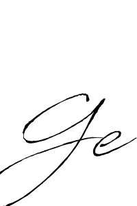 Also we have Ge name is the best signature style. Create professional handwritten signature collection using Antro_Vectra autograph style. Ge signature style 6 images and pictures png