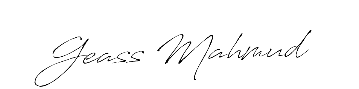 The best way (Antro_Vectra) to make a short signature is to pick only two or three words in your name. The name Geass Mahmud include a total of six letters. For converting this name. Geass Mahmud signature style 6 images and pictures png