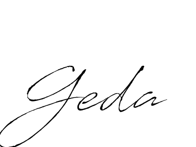 How to make Geda name signature. Use Antro_Vectra style for creating short signs online. This is the latest handwritten sign. Geda signature style 6 images and pictures png