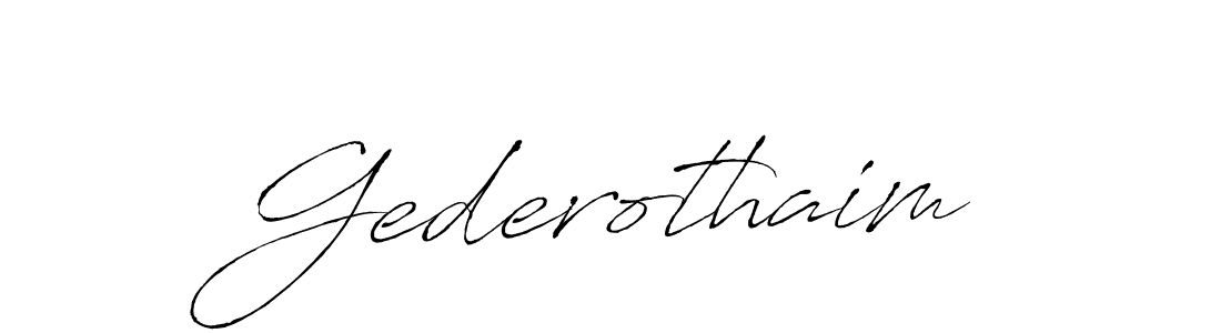 How to make Gederothaim name signature. Use Antro_Vectra style for creating short signs online. This is the latest handwritten sign. Gederothaim signature style 6 images and pictures png