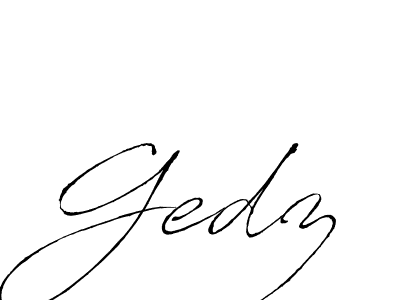 You should practise on your own different ways (Antro_Vectra) to write your name (Gedz) in signature. don't let someone else do it for you. Gedz signature style 6 images and pictures png