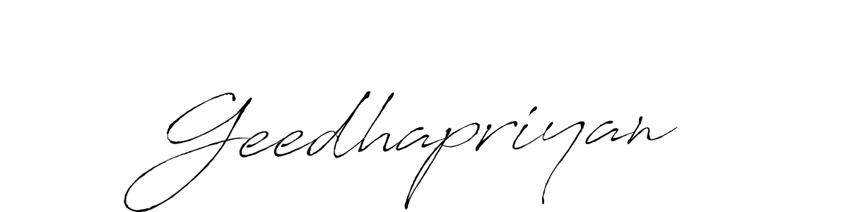 Geedhapriyan stylish signature style. Best Handwritten Sign (Antro_Vectra) for my name. Handwritten Signature Collection Ideas for my name Geedhapriyan. Geedhapriyan signature style 6 images and pictures png