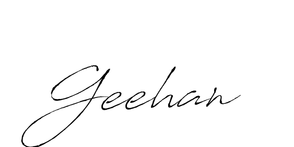 Create a beautiful signature design for name Geehan. With this signature (Antro_Vectra) fonts, you can make a handwritten signature for free. Geehan signature style 6 images and pictures png