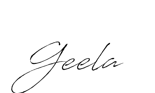 Use a signature maker to create a handwritten signature online. With this signature software, you can design (Antro_Vectra) your own signature for name Geela. Geela signature style 6 images and pictures png