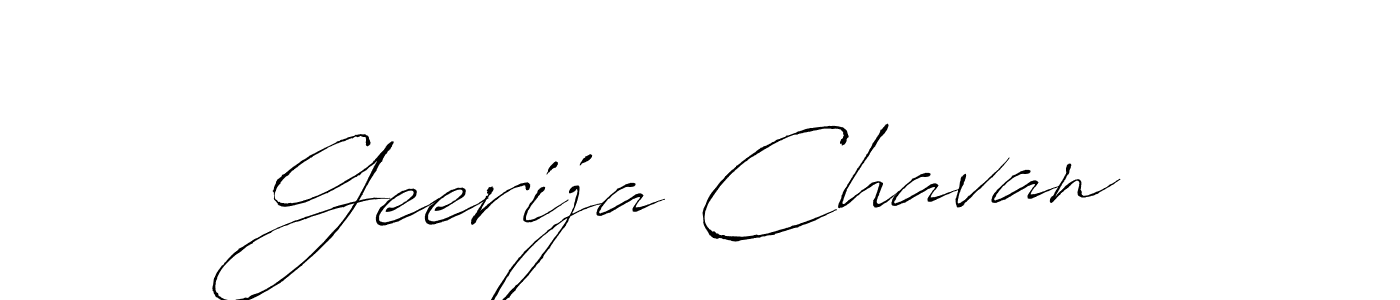 You should practise on your own different ways (Antro_Vectra) to write your name (Geerija Chavan) in signature. don't let someone else do it for you. Geerija Chavan signature style 6 images and pictures png