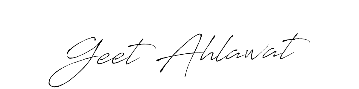 How to make Geet Ahlawat signature? Antro_Vectra is a professional autograph style. Create handwritten signature for Geet Ahlawat name. Geet Ahlawat signature style 6 images and pictures png