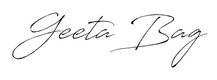 Once you've used our free online signature maker to create your best signature Antro_Vectra style, it's time to enjoy signing your documents with Geeta Bag name. Geeta Bag signature style 6 images and pictures png