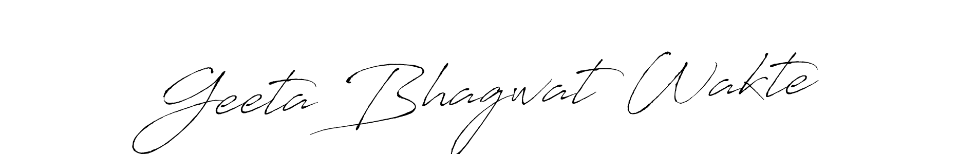 The best way (Antro_Vectra) to make a short signature is to pick only two or three words in your name. The name Geeta Bhagwat Wakte include a total of six letters. For converting this name. Geeta Bhagwat Wakte signature style 6 images and pictures png