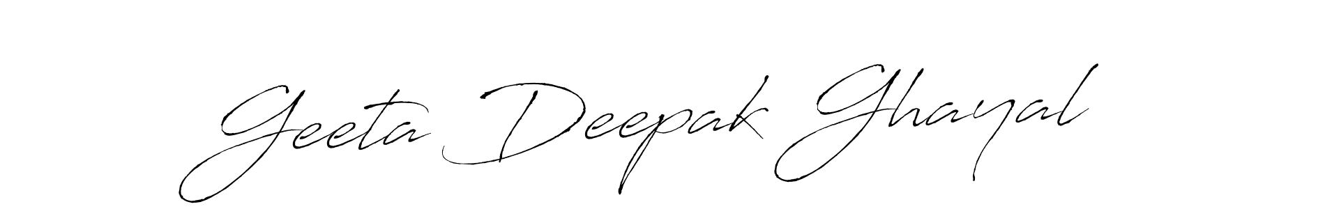 This is the best signature style for the Geeta Deepak Ghayal name. Also you like these signature font (Antro_Vectra). Mix name signature. Geeta Deepak Ghayal signature style 6 images and pictures png