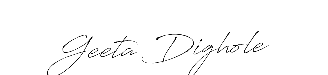 Also we have Geeta Dighole name is the best signature style. Create professional handwritten signature collection using Antro_Vectra autograph style. Geeta Dighole signature style 6 images and pictures png