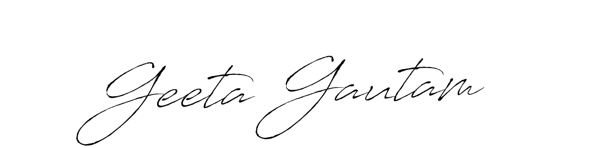 Make a beautiful signature design for name Geeta Gautam. Use this online signature maker to create a handwritten signature for free. Geeta Gautam signature style 6 images and pictures png