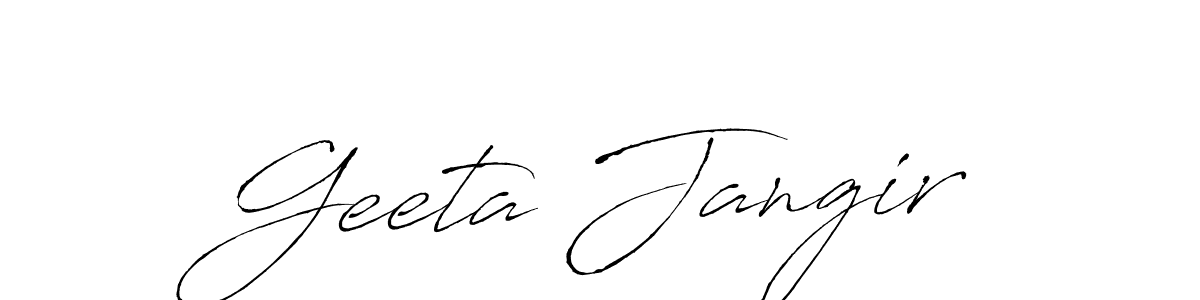 Similarly Antro_Vectra is the best handwritten signature design. Signature creator online .You can use it as an online autograph creator for name Geeta Jangir. Geeta Jangir signature style 6 images and pictures png